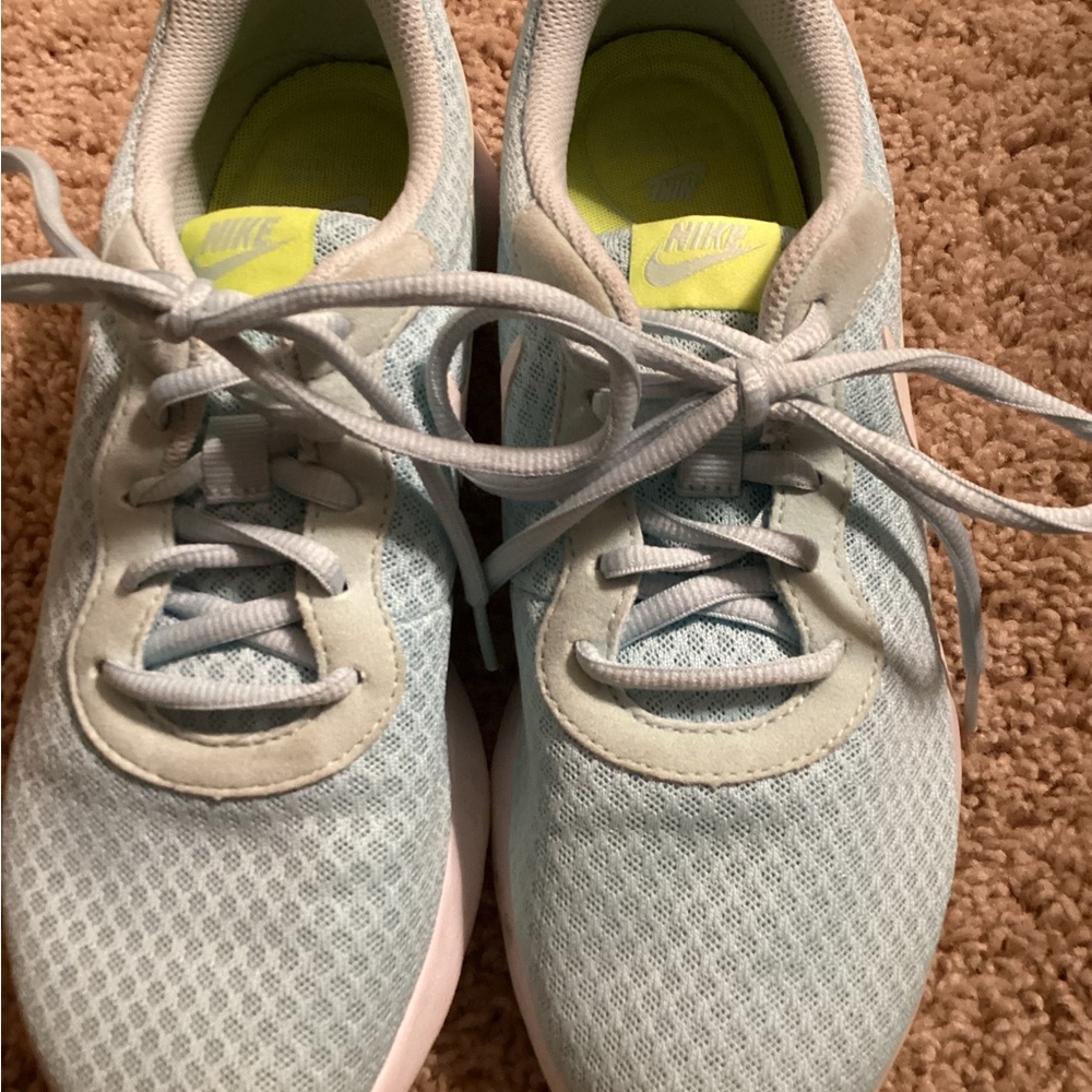 Nike light blue shoes size 8